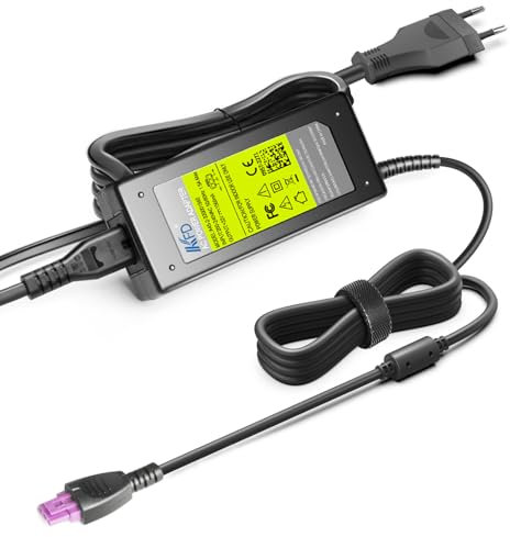KFD Adaptador 32V 1560mA Cargador Impresora para HP DeskJet F2480 F4500 F4480 0957-2105 0957-2259 Printer C5180 OfficeJet 4500 6000 6500 7500a J4580 J4000 Photosmart B210 C7250 Cable de Alimentación