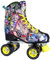 KRF Kinder Art Rollschuhe, Roller Figure Quad, Retro, Multicolor, 36