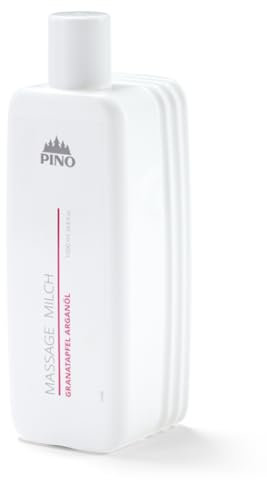 Pinofit Massage Milch Granatapfel Arganöl | Fruchtiger Duft | Vitalisierend | 1.000 ml