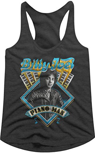 Billy Joel - - Damen Racerback Tank Top, Large, Black