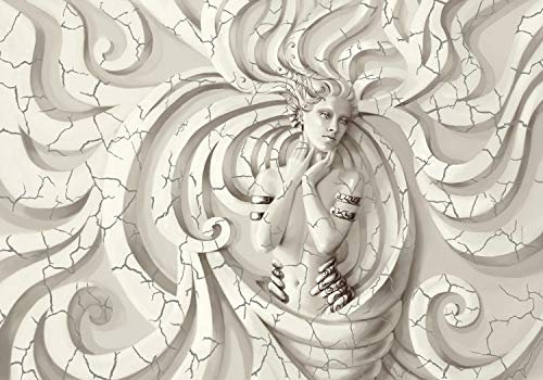 wandmotiv24 Fototapete Venus Fantasy, L 300 x 210 cm - 6 Teile, Wanddeko, Wandbild, Wandtapete, Vintage, Abstrakt, Wand M1818