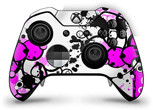 Skins4u Aufkleber Design Schutzfolie Skin kompatibel mit Xbox One Elite Controller Simple Pink