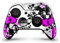 Skins4u Aufkleber Design Schutzfolie Skin kompatibel mit Xbox One Elite Controller Simple Pink