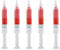 Diamant Schleifpolierpaste Läpppaste Körnung W1.5#6000 Diamant-Polierpaste - 5 Stücke
