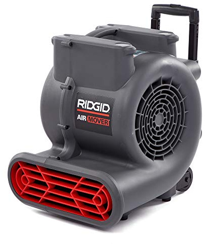 RIDGID 66323 AM2288RT 3-Speed Portable Air Mover for Water Damage Restoration, 1,625 CFM Blower Fan with Wheels and Handle