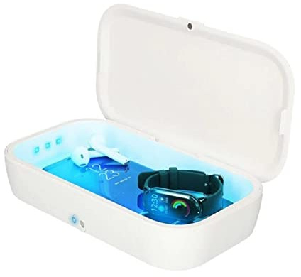 Scatola sterilizzazione UV + caricabatterie wireless mobile KSIX