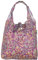 ECO CHIC Lightweight Foldable Reusable Shopping Bag Water Resistant Tote Bag (Thistle Purple)