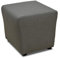 DOMO. collection Polsterhocker Bob, Sitzhocker, Sitzwürfel, Fußhocker, 46 x 46 x 43 cm (BxTxH), Webstoff in grau