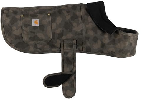 Carhartt Men's Firm Duck Insulated Dog Camo Chore Coat, Tarmac/Duck Camo, L