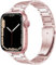 Miimall Metal Strap for Apple Watch Series 10/9/8/7/SE/6/5/4/3/2/1, Ultra-thin Stainless Steel Adjustable Band iWatch Strap Bracelet (Champagne)