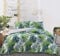 Night Comfort Tropical Palms Leaf Cotton Rich Blend Reversible Easy Care Duvet Cover Bedding Set With Pillowcases