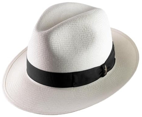 Borsalino - Chapeau Panama Paille Homme ou Femme Dolce - Taille 62 cm