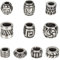 nbeads 10 STK. 304 Edelstahl perlen, Mixed Style European Column Beads Tube/Barrel/Rondelle Form Spacer Beads Für Halskette Armband DIY Schmuckherstellung