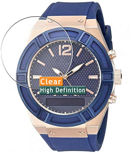 Vaxson 3 Pièces Film Protecteur d'écran, compatible avec Guess Connect Smartwatch 45mm Hybrid Watch [pas en Verre Trempé] Neuf Screen Protector Guard Autocollant