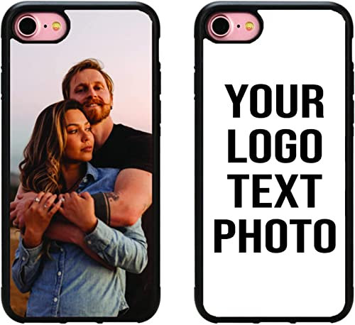 Mobile Stuff Personalised Phone Case for iPhone 7/8 / SE 2020, Shockproof TPU Bumper back Custom Cover Collage Your Own Photo 2020/7 8, Personalize with One Image Layout