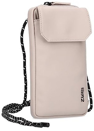 Handytasche zum Umhängen CAP30 Smartphone-Etui 19 x 10 cm, Kleingeldfach + 4 Kartensteckfächer, umlaufender Reißverschluss, längenverstellbarer Riemen, wasserabweisendes Hydroflex Material (sand)