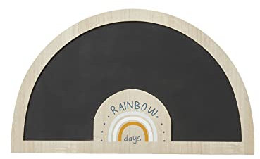VERTBAUDET Kinderzimmer Wandtafel „Regenbogen“ natur/schwarz ONE SIZE