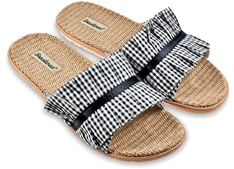 BRASILERAS Sandales Femme Antidérapantes Confortables Chaussures de Plage/Piscine/urbaines Bleu Marine 34/35 EU