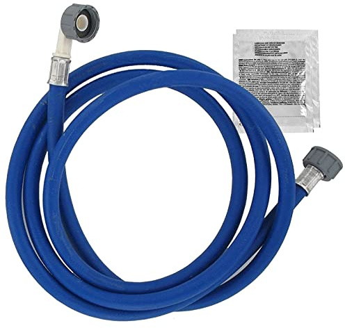 SPARES2GO Universal-Zulaufschlauch für kaltes Wasser (3,5 m) + 2 x Kalk-Entkalker