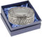 SILBERKANNE Schmuckdose Ornamentmotiv oval 13x11x5 cm Premium Silber Plated edel versilbert in Top Verarbeitung. Fertig zum verschenken mit schicker Geschenkverpackung