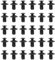The Lord of the Tools 30pcs 8mm Clips de Panneau de Rivet en Plastique 992650625 9046706017 8659028000 Clips de Fixation de Rivets Expansibles pour Pare-Chocs Avant de Voiture