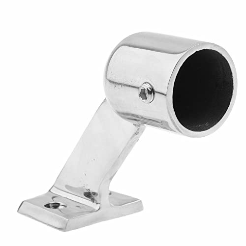 1 Stück Handlauf Endstück 22mm 60° Handlaufendstück aus Edelstahl Haltegriff Marine Boot Yacht Handlaufdurchlass Geländer Reling Durchlass Hardware