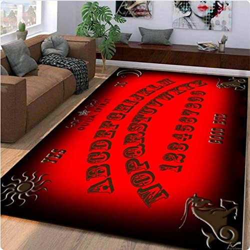 NUTANS Spirit Board Teppich Totenkopf Teppich Ouija Teppich für Wohnzimmer Bereich Teppich Kind Erwachsene Spielmatte Türmatte 140 * 200cm