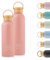 beloove™ Trinkflasche Edelstahl BPA-frei - Doppelwandige Thermosflasche, auslaufsicher, Trinkflasche Kohlensäure geeignet, Kratzfest pulverbeschichtet - 500 ml, 750 ml Wasserflasche Thermosflasche