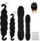 URAQT Hair Bun Maker, 4 Stück Haare Frisuren Set, Haarknotenmacher Haar Styling Donut Brötchen, Schwamm Clips Haar Styling Donut Brötchen Haar Lockenwickler Tools für Frau Mädchen damen Kinder Ballet