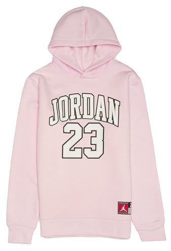 Nike Felp Jordan High Brand Read Fleece Pullover (45C479-A9Y), rose, 8-10 ans