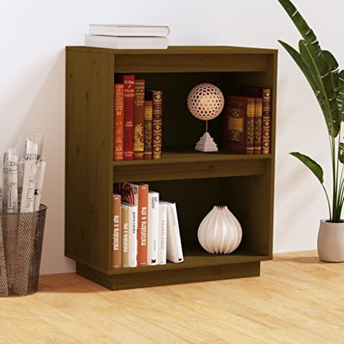 UTSRABFA Küchenschrank Flurschrank Barschrank Regalschrank Beistellschrank Honigbraun 60x34x75 cm Massivholz Kiefer Geeignet für Flur, Arbeitszimmer, Küche, Esszimmer