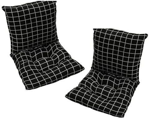 Yahbrra 2er Set Niedriglehner Auflagen Set Stuhlauflage 40*80cm Sitzkissen Niederlehner Gartenstühle Sitzauflagen Stuhlkissen Abnehmbarem Rückenlehne Auflage ( Color : Anti-slip(B) , Size : 40*80CM(2