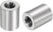 QUARKZMAN 5pz M8 Rotondo Connettore Dadi 304 Acciaio Inox Dado Accoppiatore 20mm/0,79 Lunghezza Manicotto Asta Barra Perno Dado per Staffa M8x20x16mm