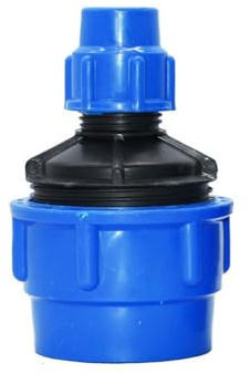 MiJunHD Raccord droit réducteur de tuyau en polyéthylène, 63 mm à 25 mm, raccord rapide en plastique pour arrosage de jardin et agriculture (1 pièce)