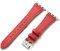 AoYi Cuir Bracelet Italien Véritable Femme Hommes Compatible avec Apple Watch 42mm 44mm 45mm 46mm 49m, Strap Luxe pour iWatch Séries 10 9 8 7 6 5 4 3 2 1 SE SE2 Ultra Ultra 2, Rouge