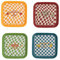 4 Pièces Assiettes Carrées, Assiettes En Plastique Mignonnes, Plat En Os, Assiettes à Dîner Réutilisables, Assiettes à Dessert, Petites Assiettes De Fête(5,9x5,9 pouces)