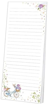 Rannenberg & Friends Kühlschrankblöckchen - Fahrrad I Schreibblock I Einkaufsliste Magnetisch I Wochenplaner für Kühlschrank I To-Do-Listenblock | Küchenblock für den Wocheneinkauf