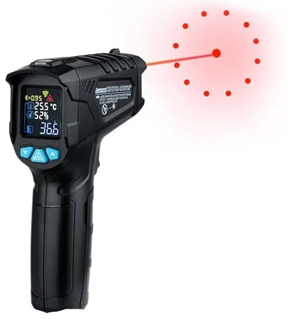 COYEUX Imageur Thermique Infrarouge, caméra d'imagerie Thermique compacte, émissivité et Alarme de température réglables, Plage de température de -50 °C à 800 °C, pour la Cuisson