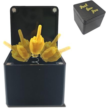 Mittelfinger Box, Mittelfinger Geschenk, Stinkefinger, Mittelfinger In Der Box Surprise Gift Box, Mittelfinger Prank Geschenk FüR Erwachsene BüRo Und Wohnkultur Fun Prank Gift, Surprise Box Gift Box