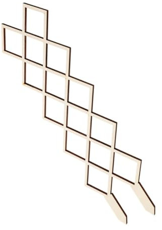 Gogogmee Stabile Pflanzenstütze Aus Holz Wabengitter Klettergestell Für Reben Gartenspalier Für Zimmerpflanzen