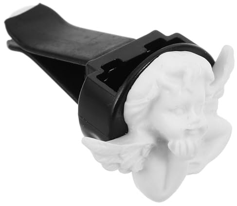 ULTECHNOVO Lustiger Auto Lufterfrischer Engel aus Harz Auto Diffusor für Ätherische Öle mit Edelstahlclip Duftverteilung für Damen