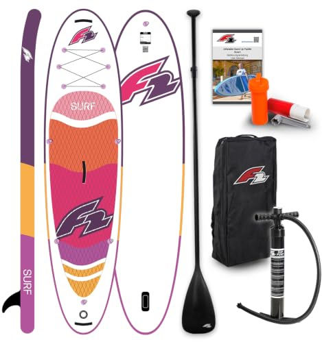 F2 Stand Up Paddle Board Surf SUP Damen 10'2/10'6 Lila Größe wählbar