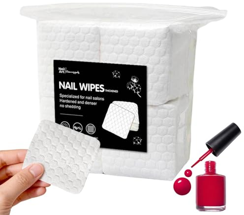 Nail Pads Super Absorbent Non-Woven Soft Cleanser | Nail Cleaning Pads for Women Salon Travel Home Pedicure Manicure