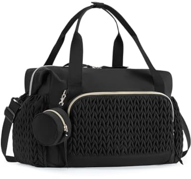 CEWROM Sac à dos à langer pour bébé avec grande capacité, portable, sac à langer de voyage, multifonction, pour maman et papa, taille unique, Noir, S, Décontracté