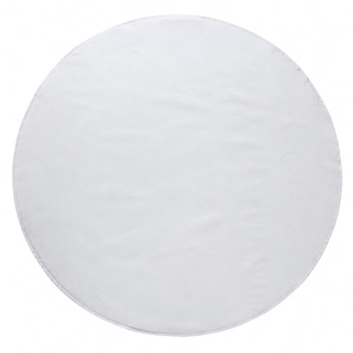 Yunmeryker Polyester Poolunterlage, reißfeste Pool Unterlage für Aufstellpool und Stahlwandpool, Bodenschutzvlies für Garten, Weiß, Rund, Durchmesser 3,7 Meter