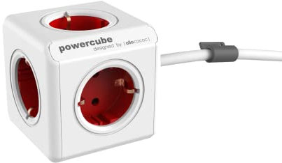 Allocacoc POWERCUBE EXTENDED, rojo