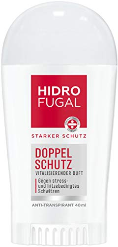 Hidrofugal Doppel Schutz Stick (50 ml), Anti-Transpirant gegen stress- & hitzebedingtes Schwitzen, Deo Stick mit starkem Anti-Transpirant Schutz & vitalisierendem Duft