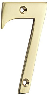 Mila 590727 UPVC Fenstergriff, Hausnummer 7-Gold Poliert