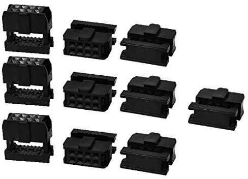 sourcing map 20Stk FC-8P 8Pin 2,54mm Abstand ISP JTAG Steckdose Anschluss flach Band Kabel DE de