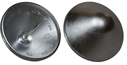 Gartenwelt Riegelsberger Pfostenkappe rund ø 225 mm Aluminium blank Kappe für Pfosten mit Dorn Zaunkappe Abdeckkappe